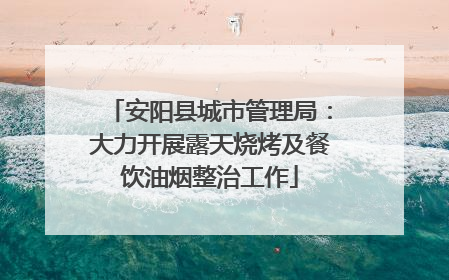 安阳县城市管理局：大力开展露天烧烤及餐饮油烟整治工作