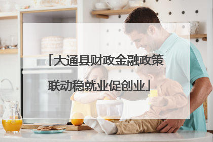 大通县财政金融政策联动稳就业促创业