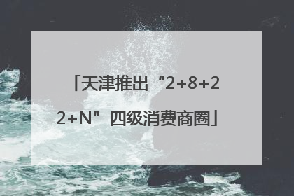 天津推出“2+8+22+N”四级消费商圈