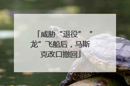 威胁“退役”“龙”飞船后，马斯克改口撤回