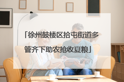 徐州鼓楼区拾屯街道多管齐下助农抢收夏粮