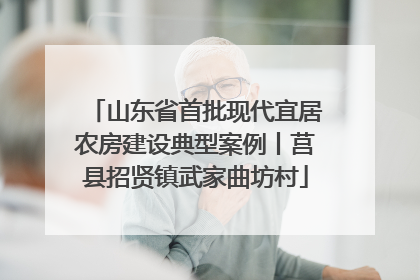 山东省首批现代宜居农房建设典型案例丨莒县招贤镇武家曲坊村