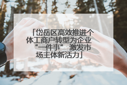 岱岳区高效推进个体工商户转型为企业“一件事” 激发市场主体新活力