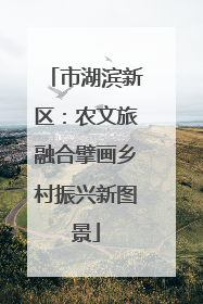 市湖滨新区：农文旅融合擘画乡村振兴新图景