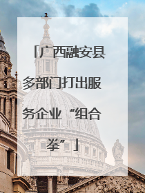 广西融安县多部门打出服务企业“组合拳”