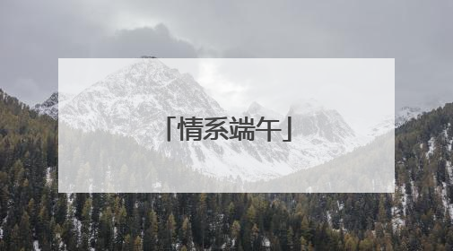 情系端午