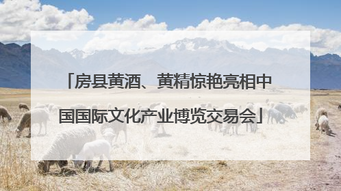 房县黄酒、黄精惊艳亮相中国国际文化产业博览交易会