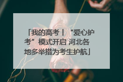 我的高考丨“爱心护考”模式开启 河北各地多举措为考生护航