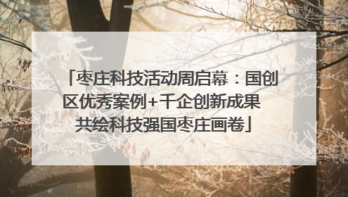 枣庄科技活动周启幕：国创区优秀案例+千企创新成果 共绘科技强国枣庄画卷