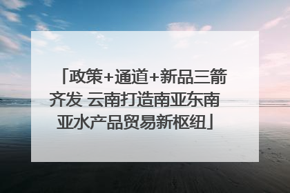 政策+通道+新品三箭齐发 云南打造南亚东南亚水产品贸易新枢纽
