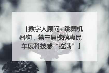 数字人顾问+跳舞机器狗，第三届槐荫惠民车展科技感“拉满”