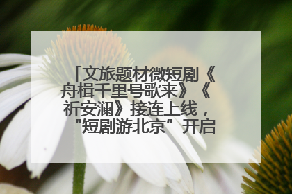 文旅题材微短剧《舟楫千里号歌来》《祈安澜》接连上线，“短剧游北京”开启大运河文化之旅