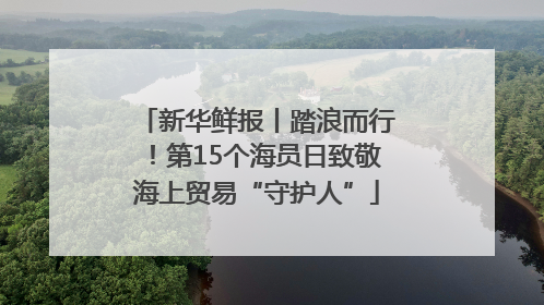 新华鲜报丨踏浪而行！第15个海员日致敬海上贸易“守护人”