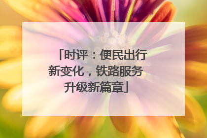 时评：便民出行新变化，铁路服务升级新篇章
