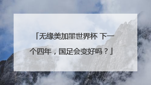 无缘美加墨世界杯 下一个四年，国足会变好吗？