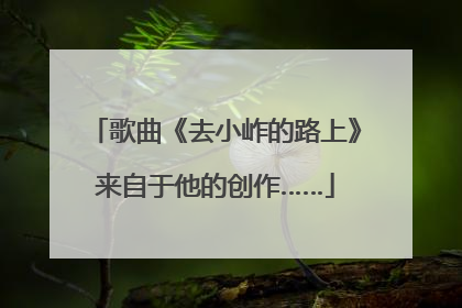 歌曲《去小岞的路上》来自于他的创作……