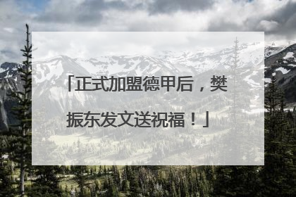 正式加盟德甲后，樊振东发文送祝福！