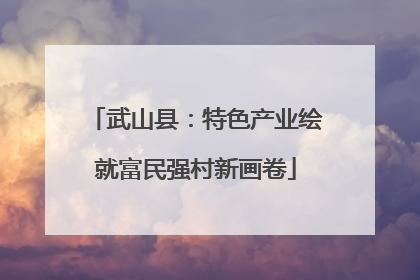 武山县：特色产业绘就富民强村新画卷