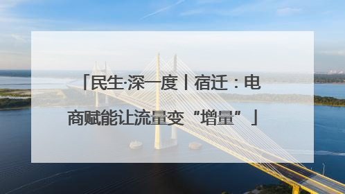 民生·深一度丨宿迁：电商赋能让流量变“增量”