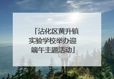 沾化区黄升镇实验学校举办迎端午主题活动