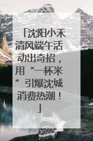 沈阳小禾清风端午活动出奇招，用“一杯米”引爆沈城消费热潮！