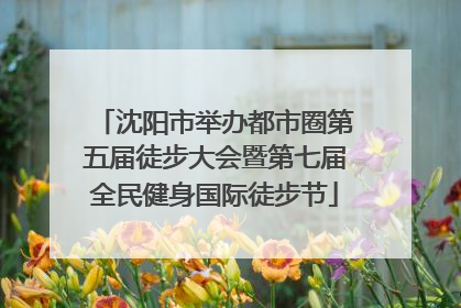 沈阳市举办都市圈第五届徒步大会暨第七届全民健身国际徒步节