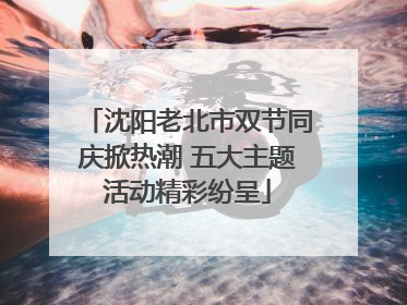 沈阳老北市双节同庆掀热潮 五大主题活动精彩纷呈