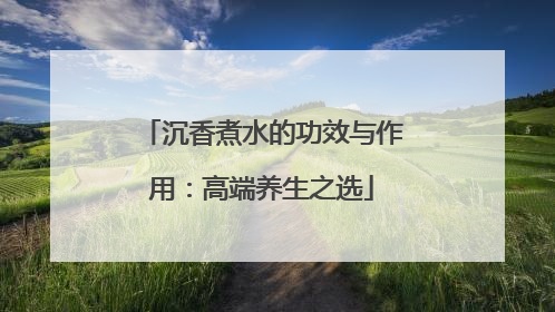 沉香煮水的功效与作用：高端养生之选