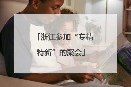 浙江参加“专精特新”的聚会