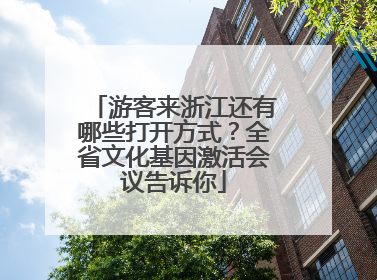 游客来浙江还有哪些打开方式？全省文化基因激活会议告诉你