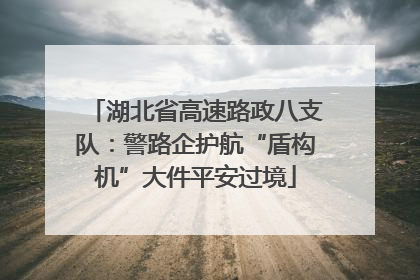 湖北省高速路政八支队：警路企护航“盾构机”大件平安过境