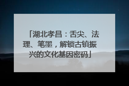 湖北孝昌：舌尖、法理、笔墨，解锁古镇振兴的文化基因密码