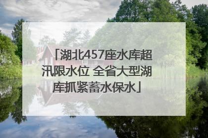 湖北457座水库超汛限水位 全省大型湖库抓紧蓄水保水
