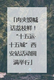肉夹馍喊话荔枝鲜！“十五运·十五城”西安站活动圆满举行