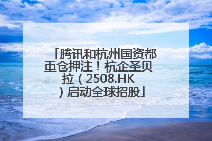 腾讯和杭州国资都重仓押注！杭企圣贝拉（2508.HK）启动全球招股