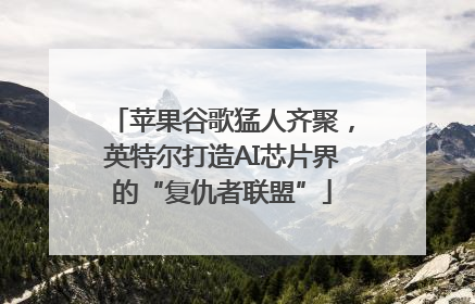 苹果谷歌猛人齐聚，英特尔打造AI芯片界的“复仇者联盟”