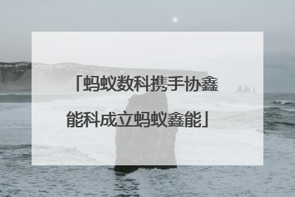 蚂蚁数科携手协鑫能科成立蚂蚁鑫能
