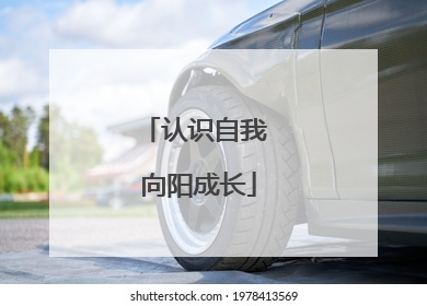 认识自我 向阳成长
