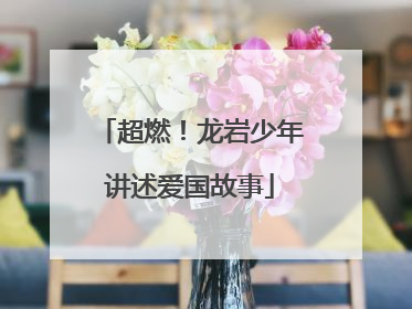 超燃！龙岩少年讲述爱国故事