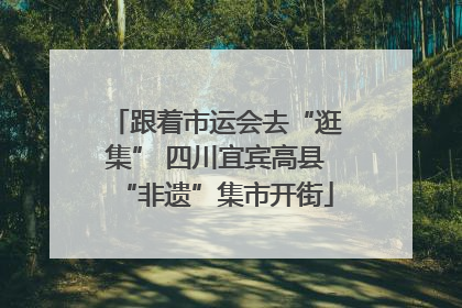 跟着市运会去“逛集” 四川宜宾高县“非遗”集市开街