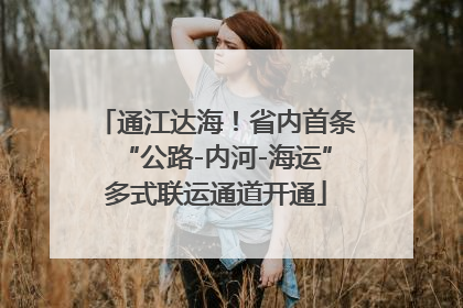 通江达海！省内首条“公路-内河-海运”多式联运通道开通