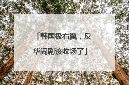 韩国极右翼，反华闹剧该收场了