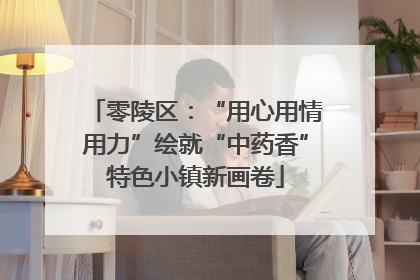 零陵区：“用心用情用力”绘就“中药香”特色小镇新画卷
