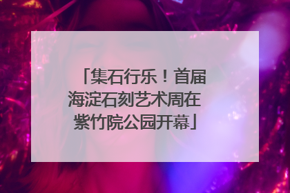 集石行乐！首届海淀石刻艺术周在紫竹院公园开幕
