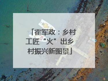 霍军政：乡村工匠“火”出乡村振兴新图景