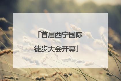 首届西宁国际徒步大会开幕