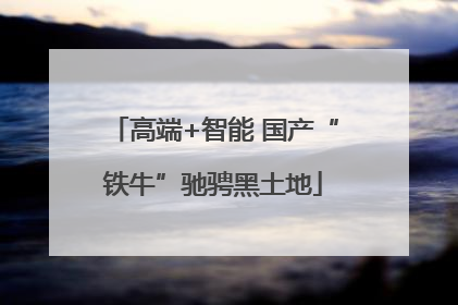 高端+智能 国产“铁牛”驰骋黑土地