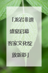 龙岩非遗盛宴启幕 客家文化绽放新彩
