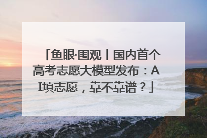 鱼眼·围观丨国内首个高考志愿大模型发布：AI填志愿，靠不靠谱？
