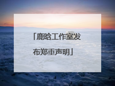 鹿晗工作室发布郑重声明